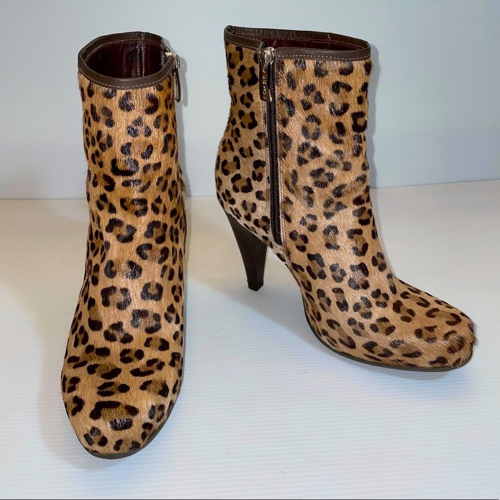 Rockwell Tharp Leopard 🐆 Calf hair Bootie - Picture 3 of 13